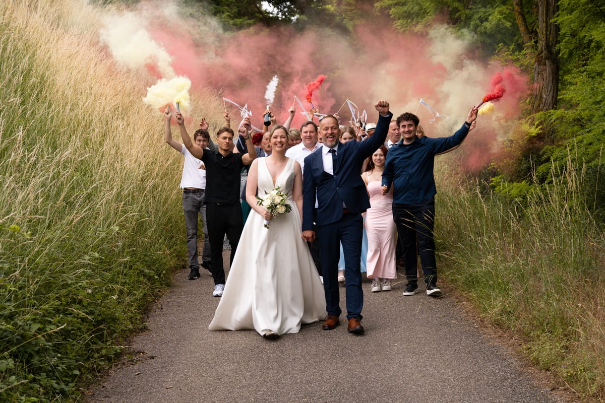 Moment aus einer echten Hochzeit